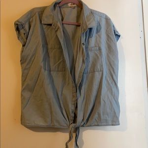 Jean button down shirt